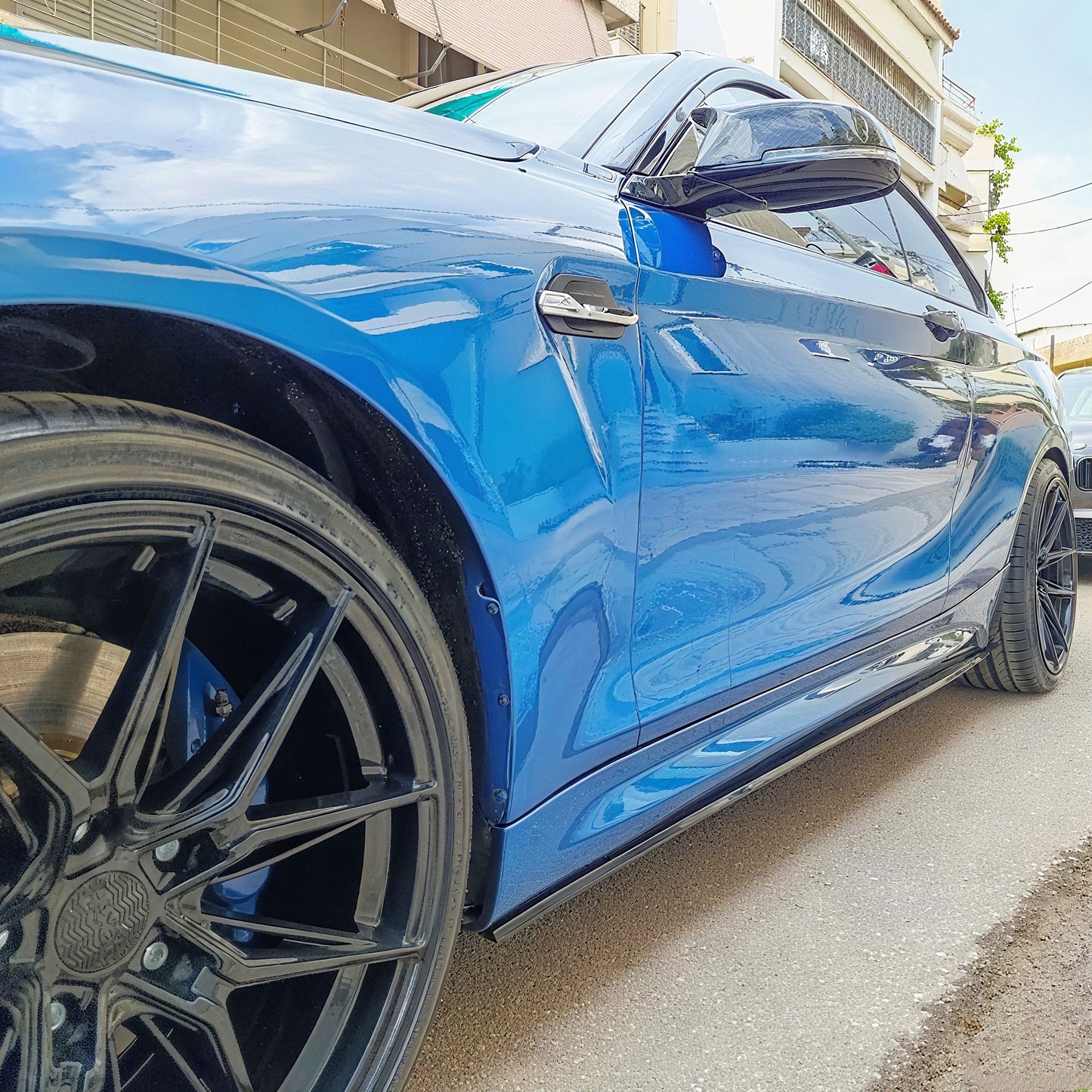 BMW 2 Series F22 (2014–2021) M-Performace Side Skirt/For M-Tech Gloss Black