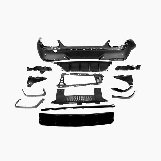 Mercedes-Benz GLC C254 (2023–present) GLC63 Coupe Diffuser With Black Pipe For AMG-Line/ Black