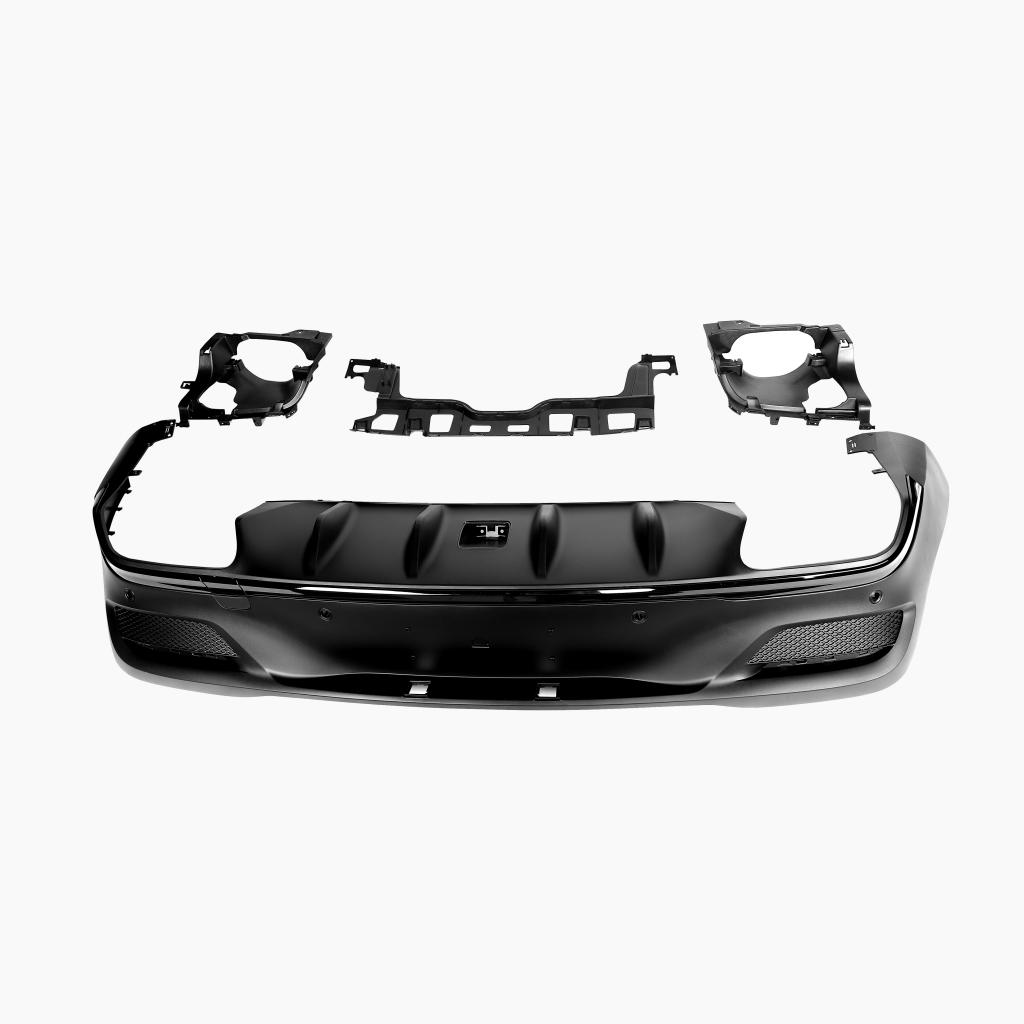 Mercedes-Benz GLE C167 (2020–present) GLE63 Coupe Rear Diffuser With Black Tips Black