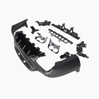 Mercedes-Benz GLC C253 (2016–2022) GLC43 Rear Diffuser/For AMG Coupe/Black