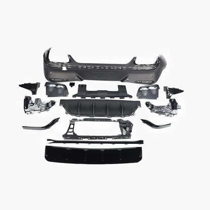 Mercedes-Benz GLC C254 (2023–present) GLC43 Coupe Diffuser With Black Pipe For AMG-Line/ Black