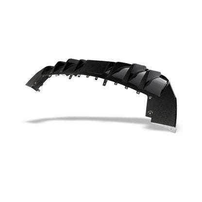 Tesla Model Y carbon fiber rear diffuser, rear three quarter view