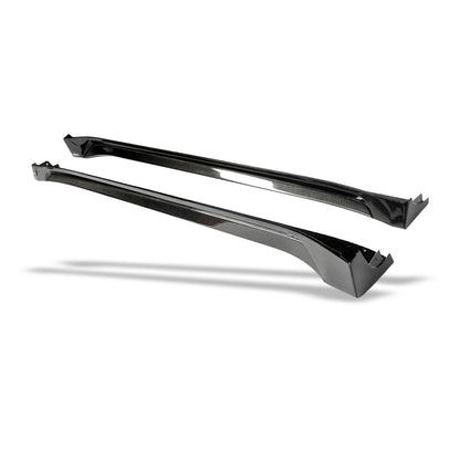 Tesla Model Y carbon fiber side skirts, lower body line angle