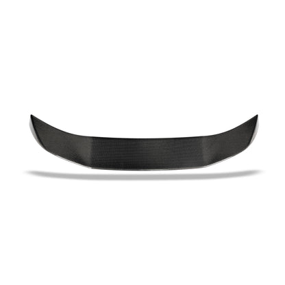 Tesla Model Y carbon fiber rear spoiler, gloss surface detail