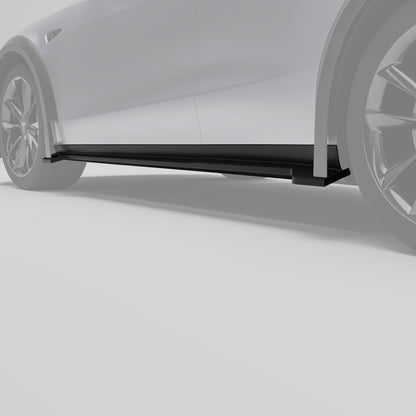 Carbon fiber side skirt panel weave detail close-up