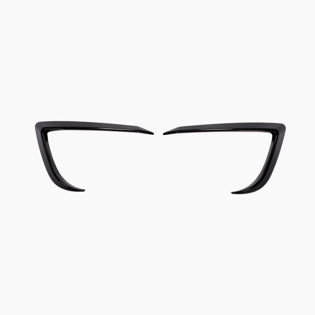 ST Style Carbon Fiber Front Canards For Tesla Model 3 Sedan (2017–2023)