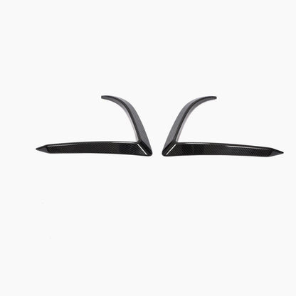 ST Style Carbon Fiber Front Canards For Tesla Model 3 Sedan (2017–2023)