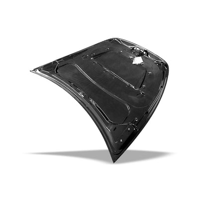 Underside structure of the carbon fiber Model Y hood