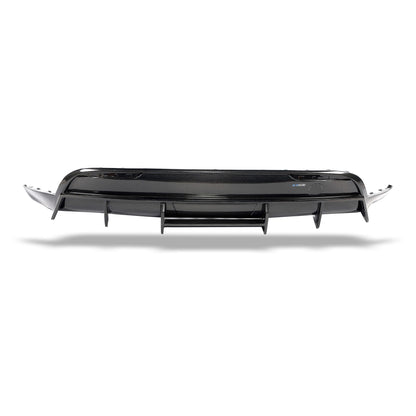 Tesla Model Y 2021-2024 rear diffuser installed bumper view