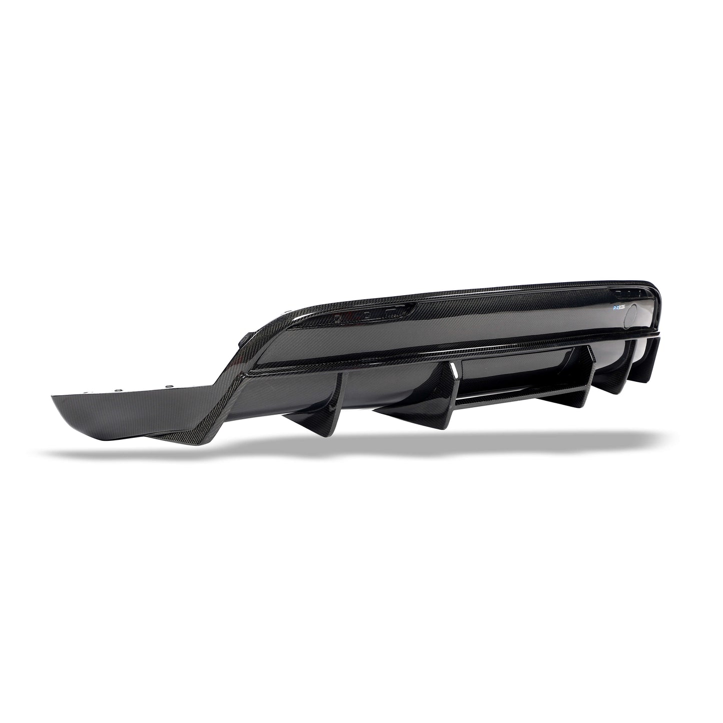 Tesla Model Y rear diffuser corner edge fitment view