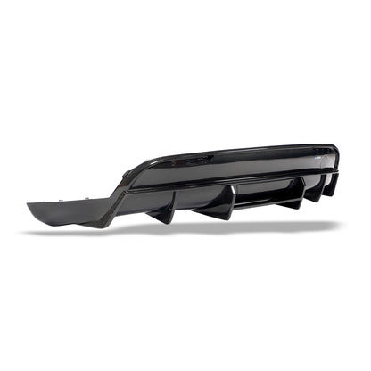Tesla Model Y rear diffuser corner edge fitment view