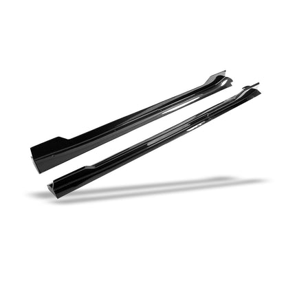 Tesla Model Y side skirt extension side stance detail