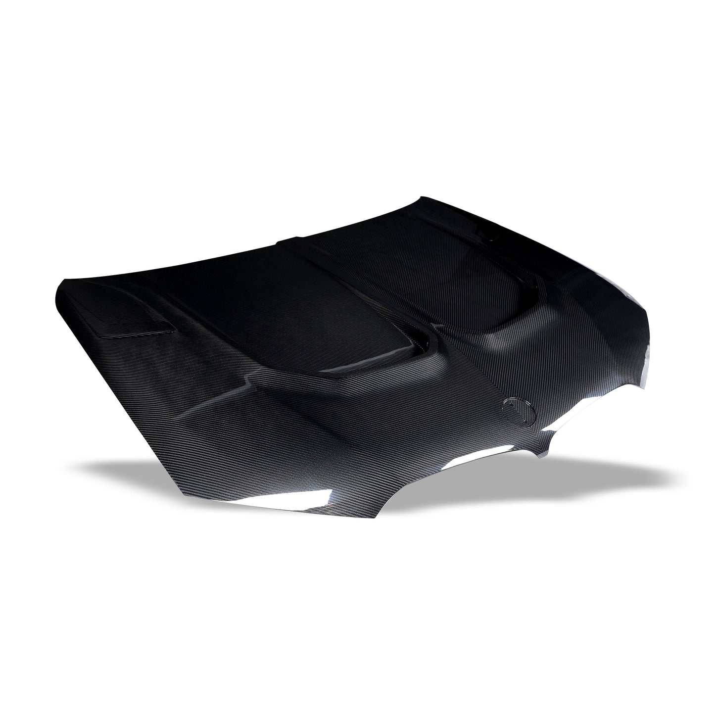 Carbon fiber bonnet front view on the BMW X6M F96