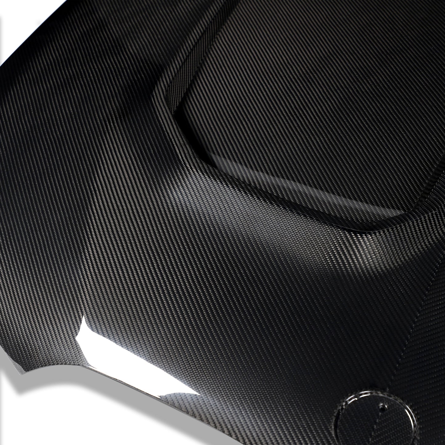 BMW X6M F96 carbon bonnet shown from the front three-quarter