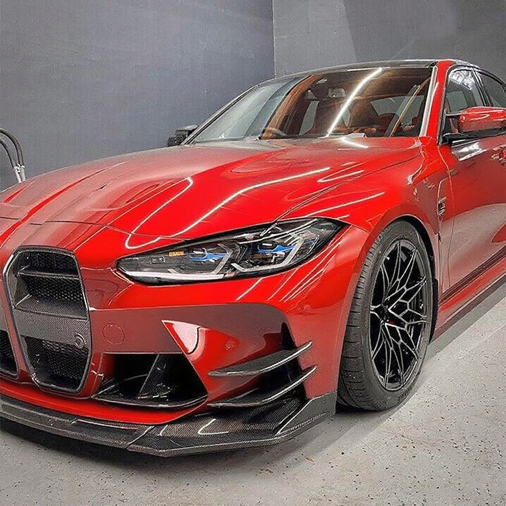 AC Style Prepreg Carbon Fiber Front Canards for BMW M3 G80/G81 M4 G82/G83 (2021+)