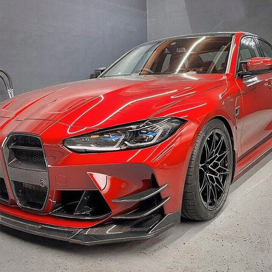 AC Style Prepreg Carbon Fiber Front Canards for BMW M3 G80/G81 M4 G82/G83 (2021+)
