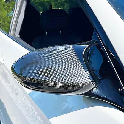 ST Style Carbon Fiber REPLACEMENT Mirror Caps for BMW 3 Series M3 E90/E92/E93 (2007–2013)