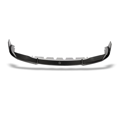 BMW M8 F93 carbon fiber front lip mounted on front bumper