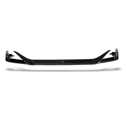 Carbon fiber front lip for BMW X5M F95, close-up weave detail