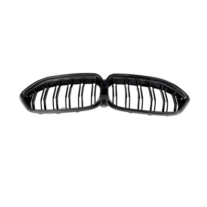 ST Style Dual Slat Carbon Fiber Front Grille for BMW 8 Series G14/G15/G16 (2019+)