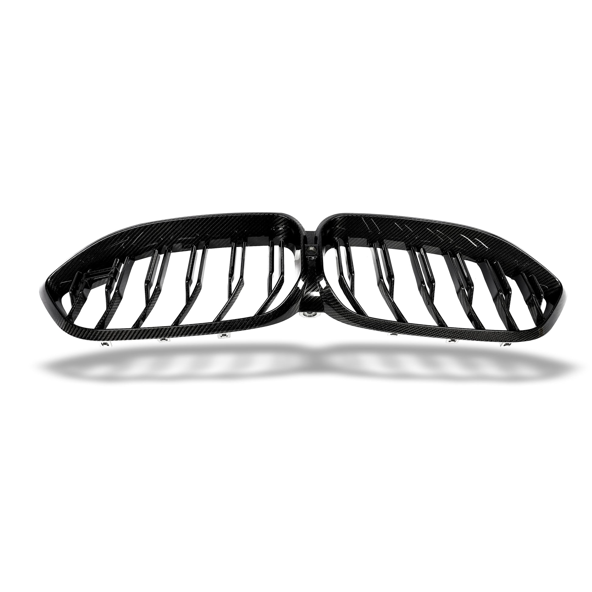 BMW M8 carbon fiber grille front angle view