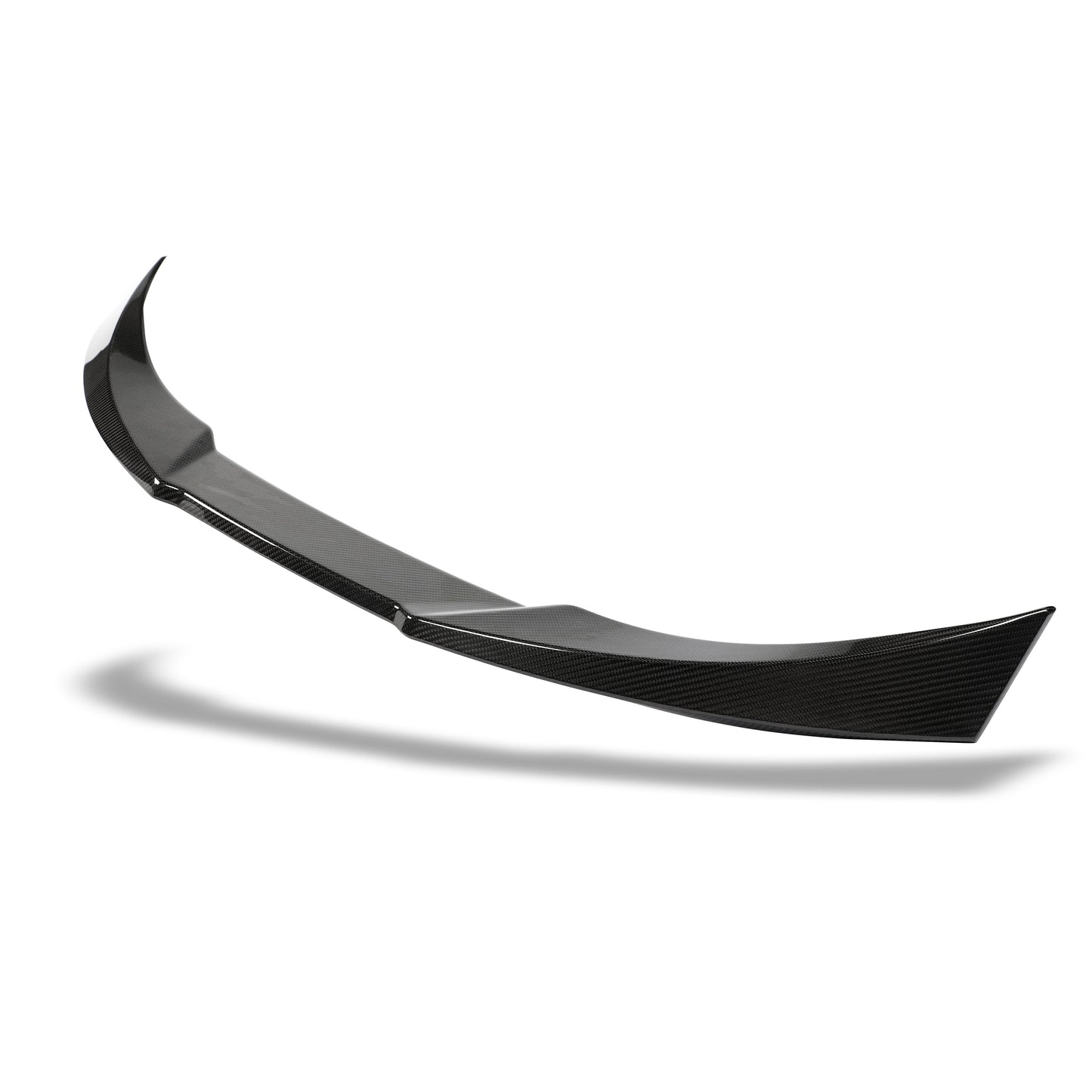 Side profile of carbon fiber trunk spoiler on BMW M8