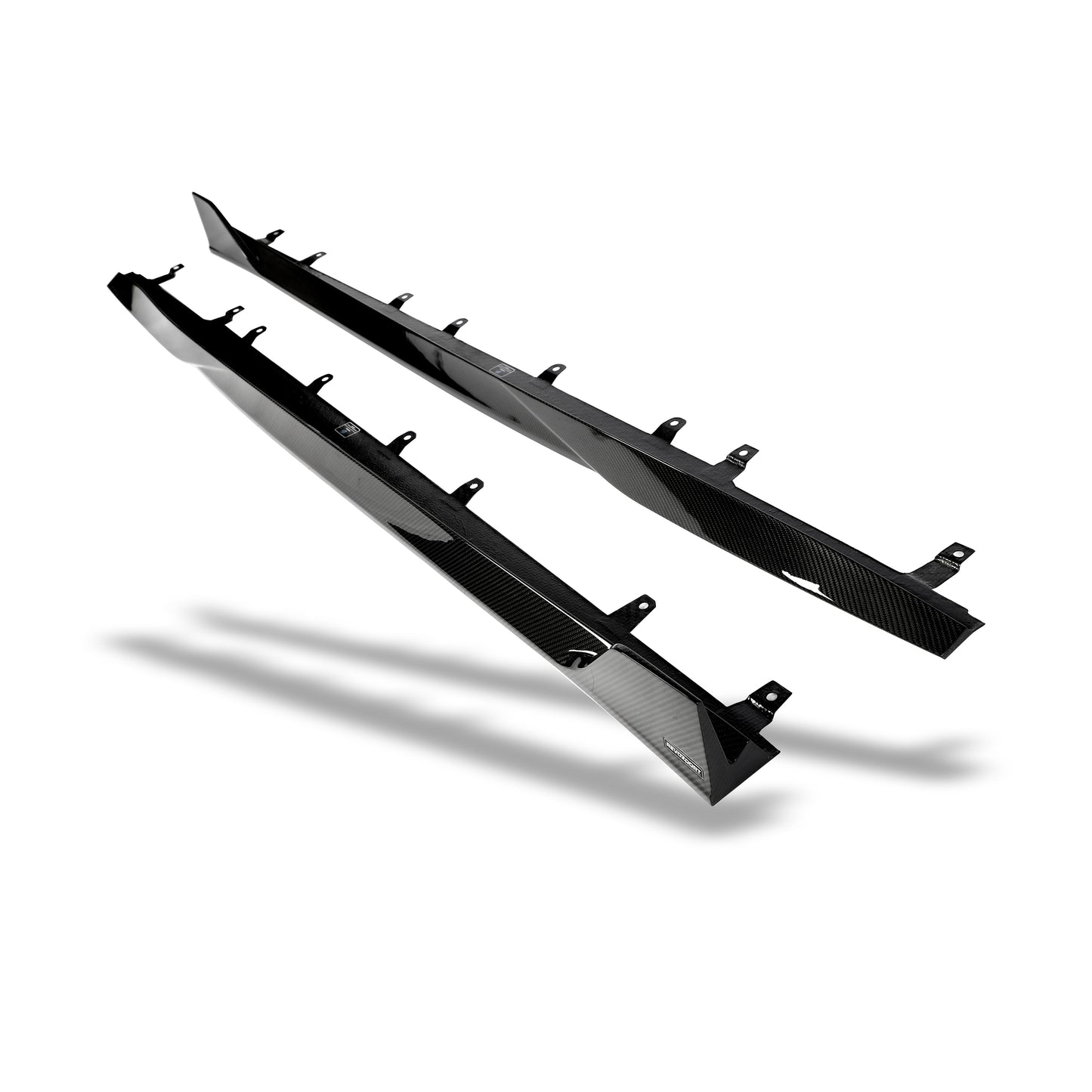 BMW M8 carbon fiber side skirt front section angle
