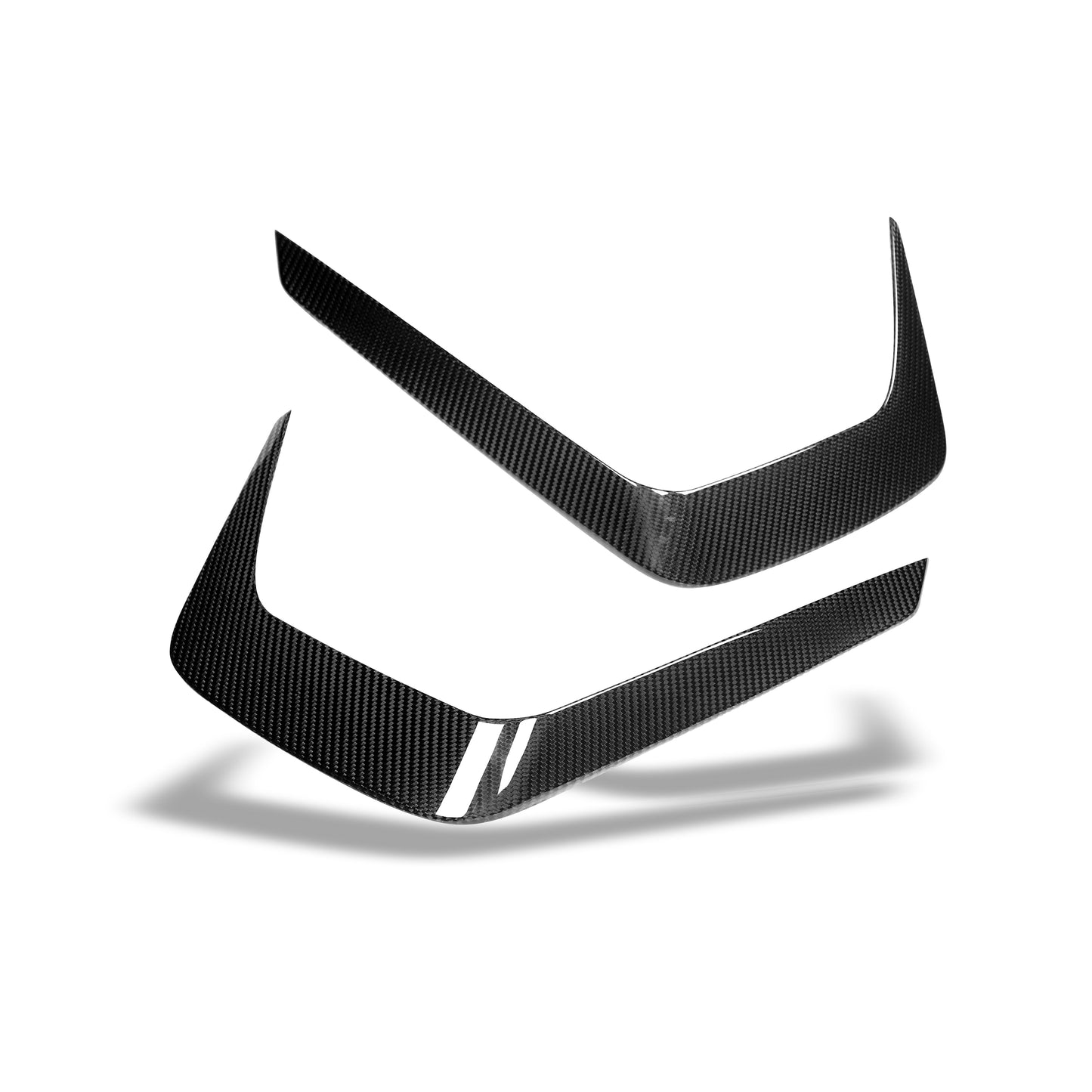 BMW M8 F93 carbon fiber front canard edge contour detail