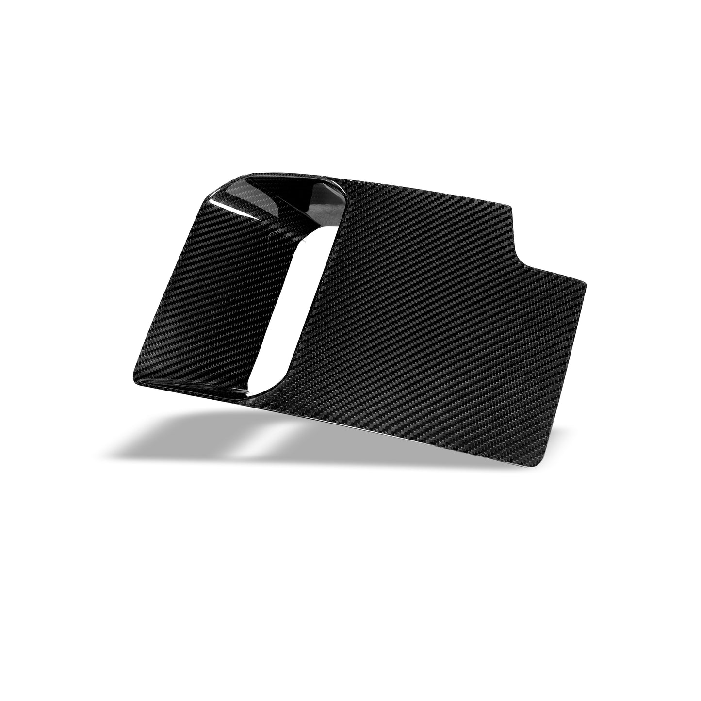 BMW M2 G87 carbon fiber bumper plates, surface texture close-up