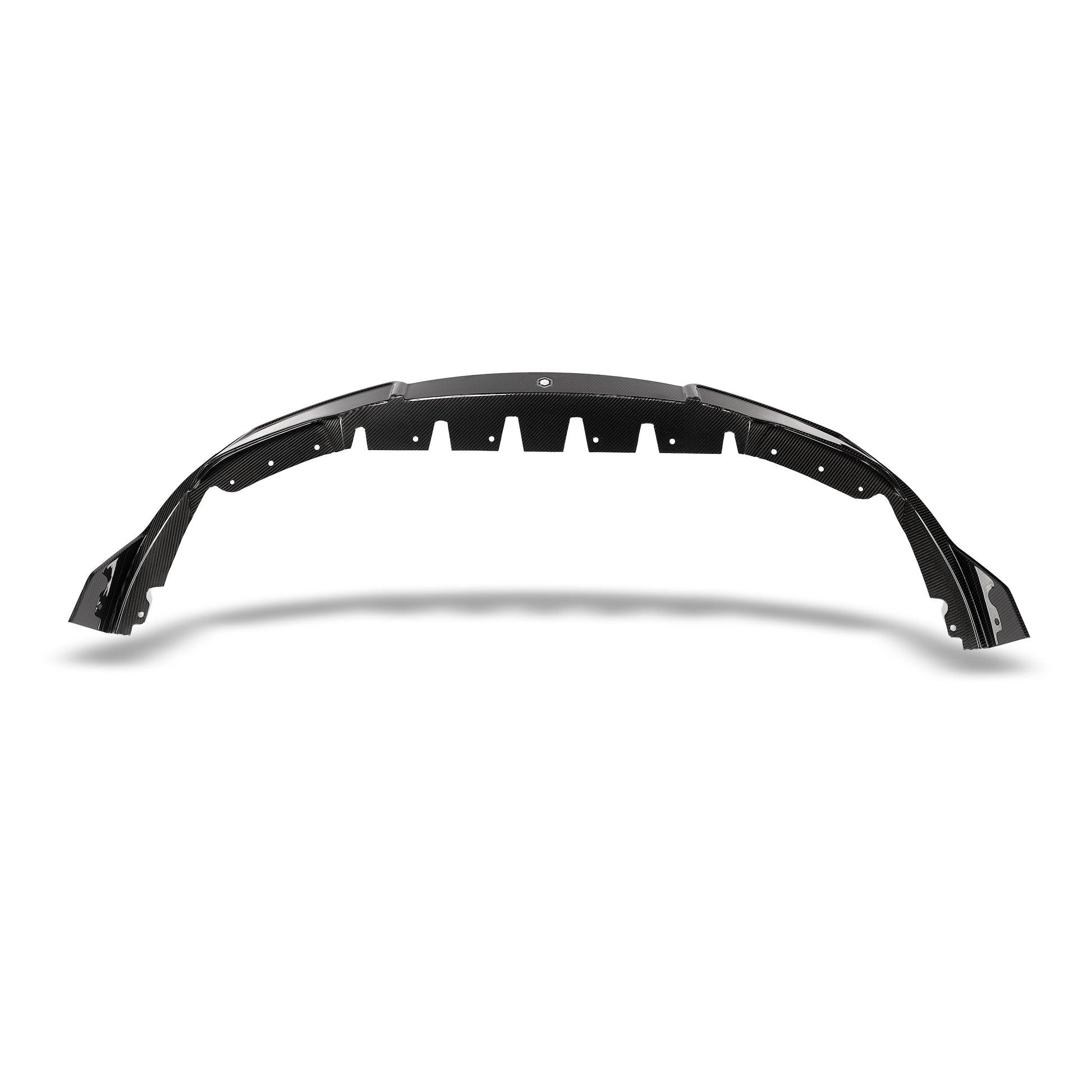 BMW M8 F92 front lip splitter glossy carbon finish detail