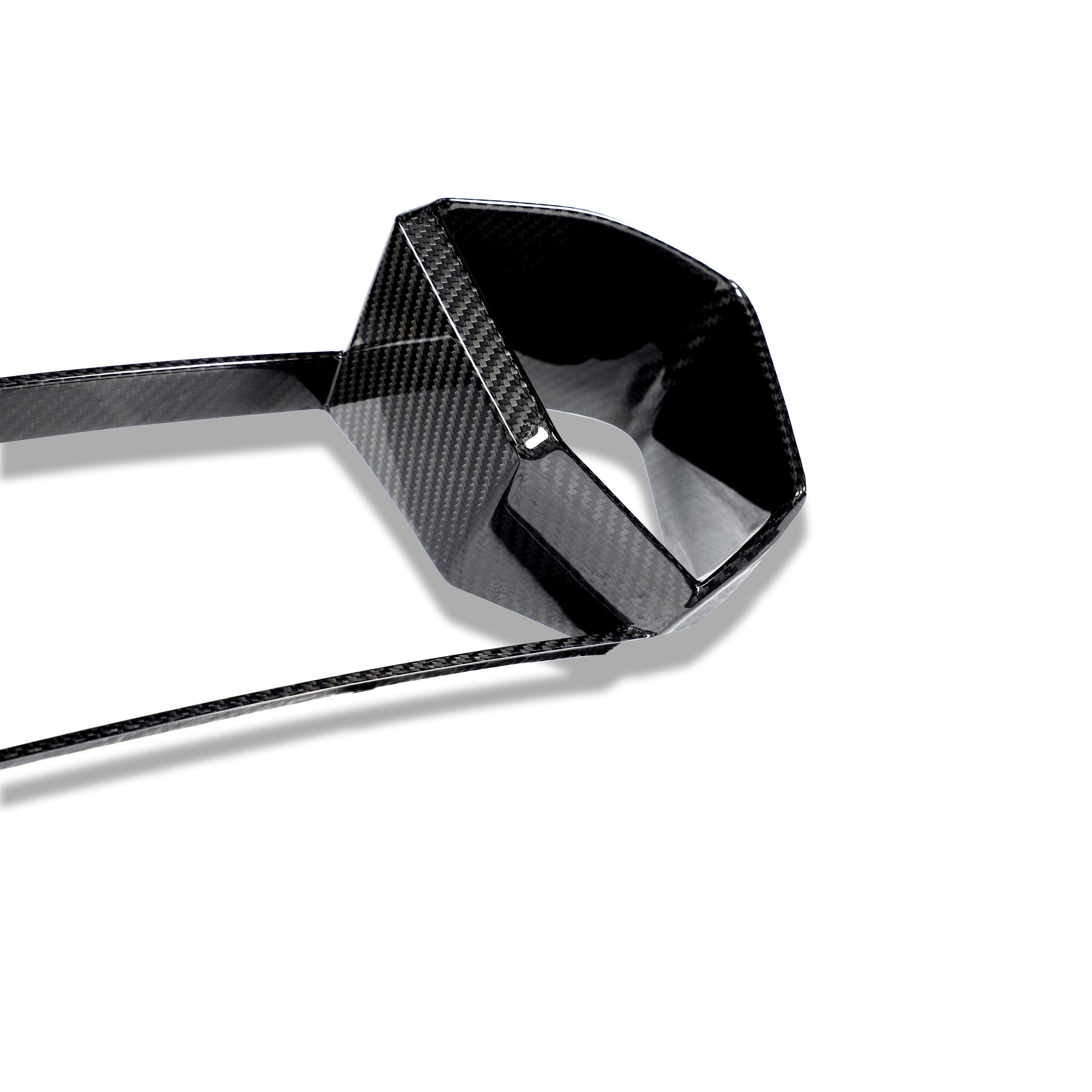 BMW M8 carbon intake trim lower fascia section view