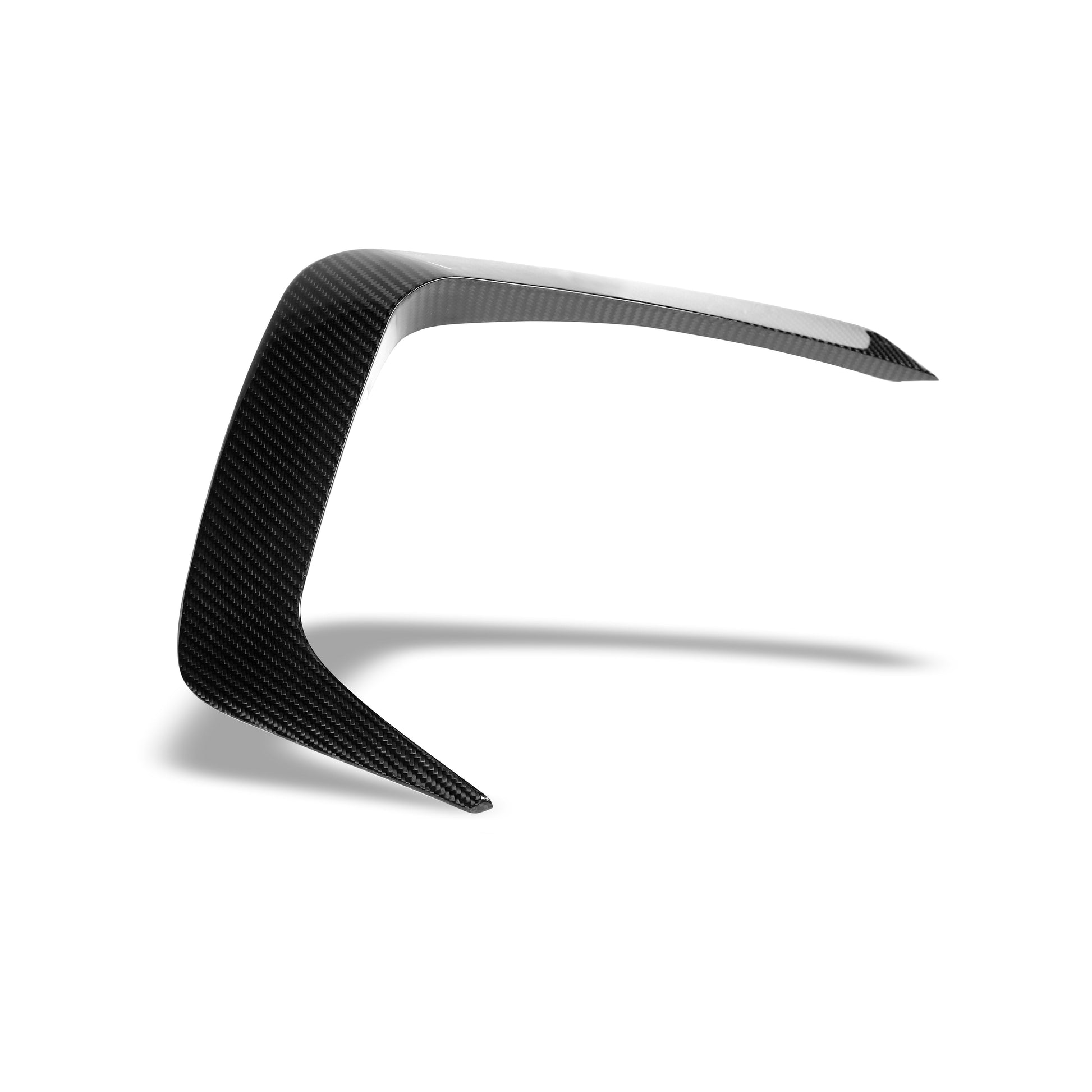 BMW M8 F91 F92 F93 carbon fiber front bumper canard single side product view