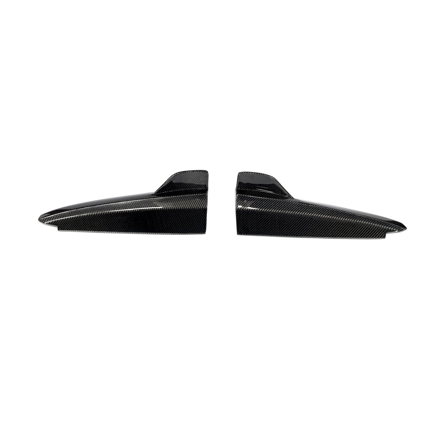 Carbon Fiber Rear Bumper Lip Splitters Aprons Flaps for Mercedes Benz C class A205/C205/C43 AMG (2014-2018)