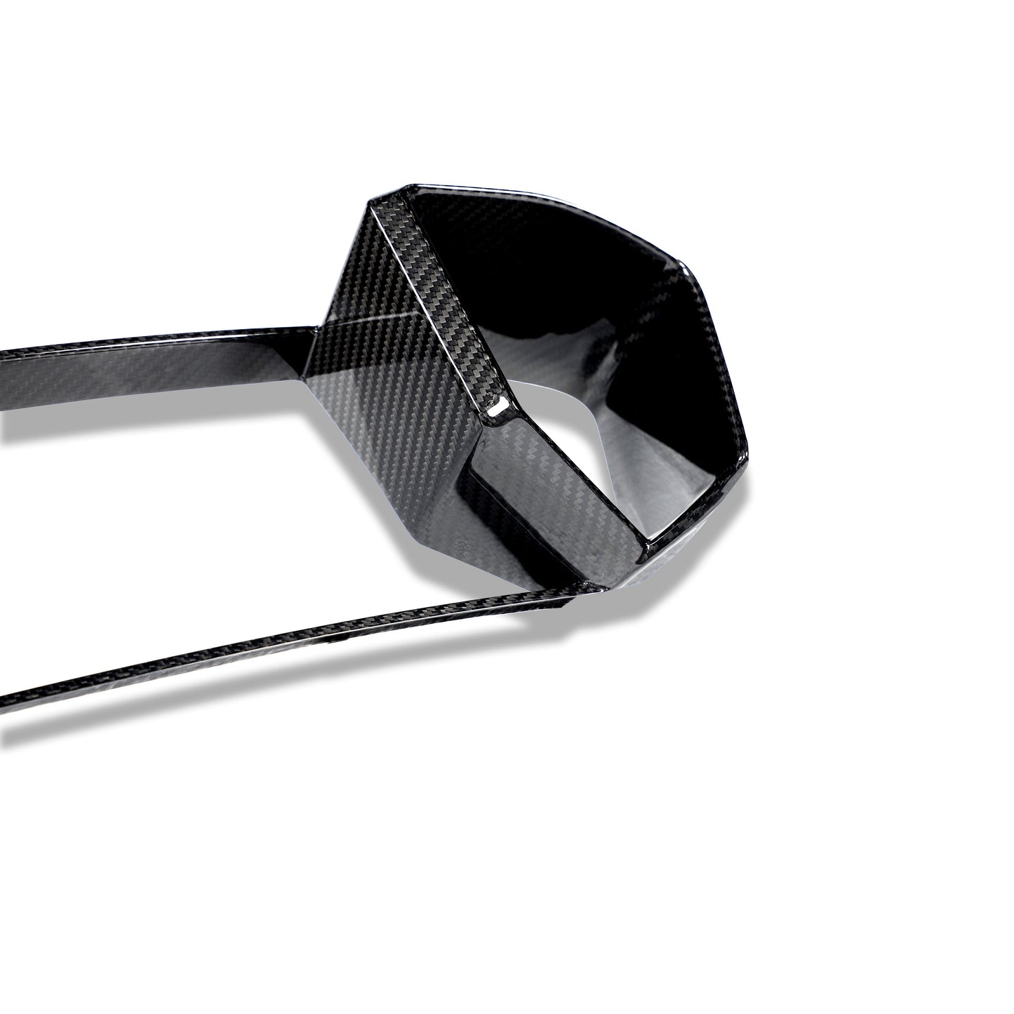 BMW M8 F93 carbon fiber intake trim paired piece layout