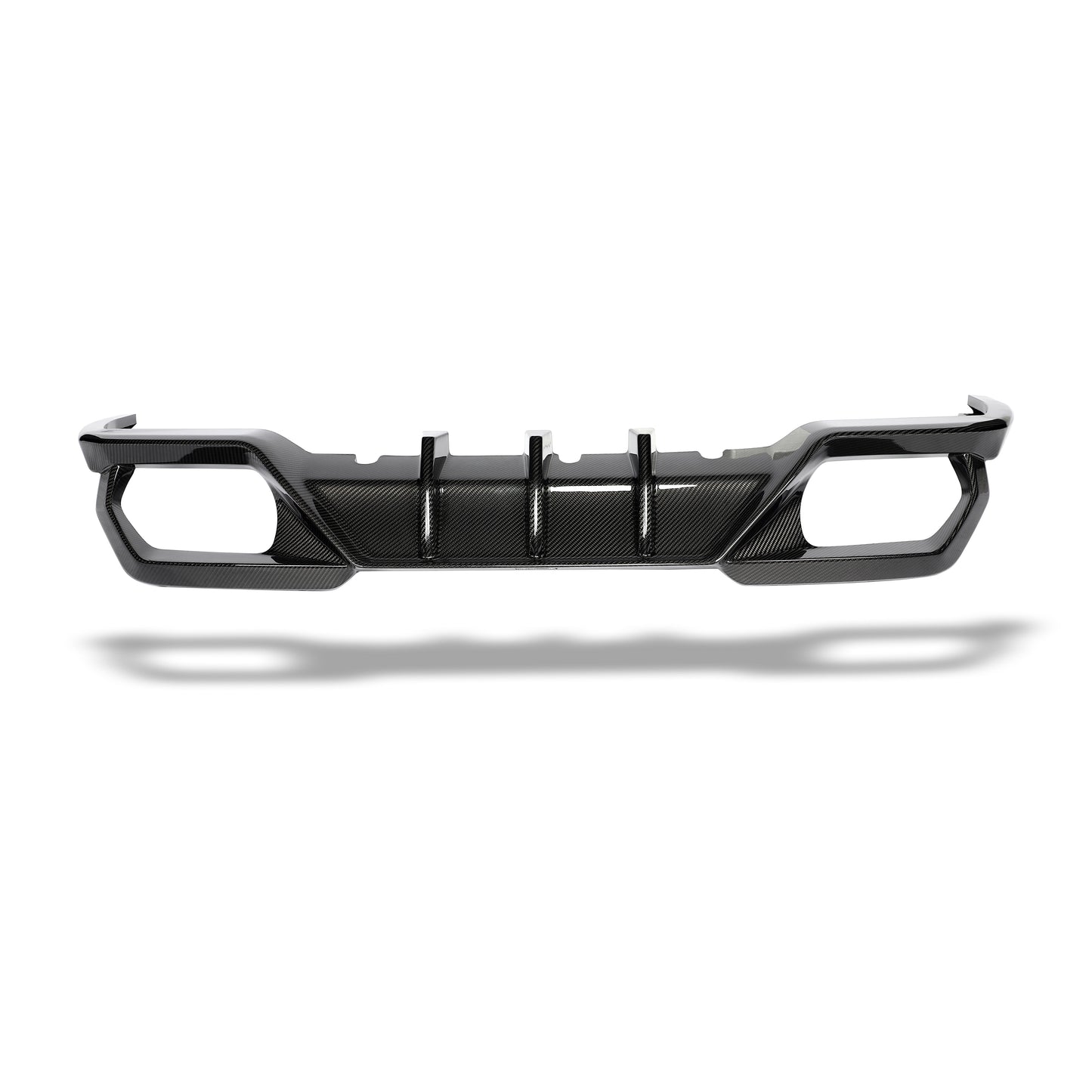 BMW M8 F93 carbon fiber rear diffuser side profile detail