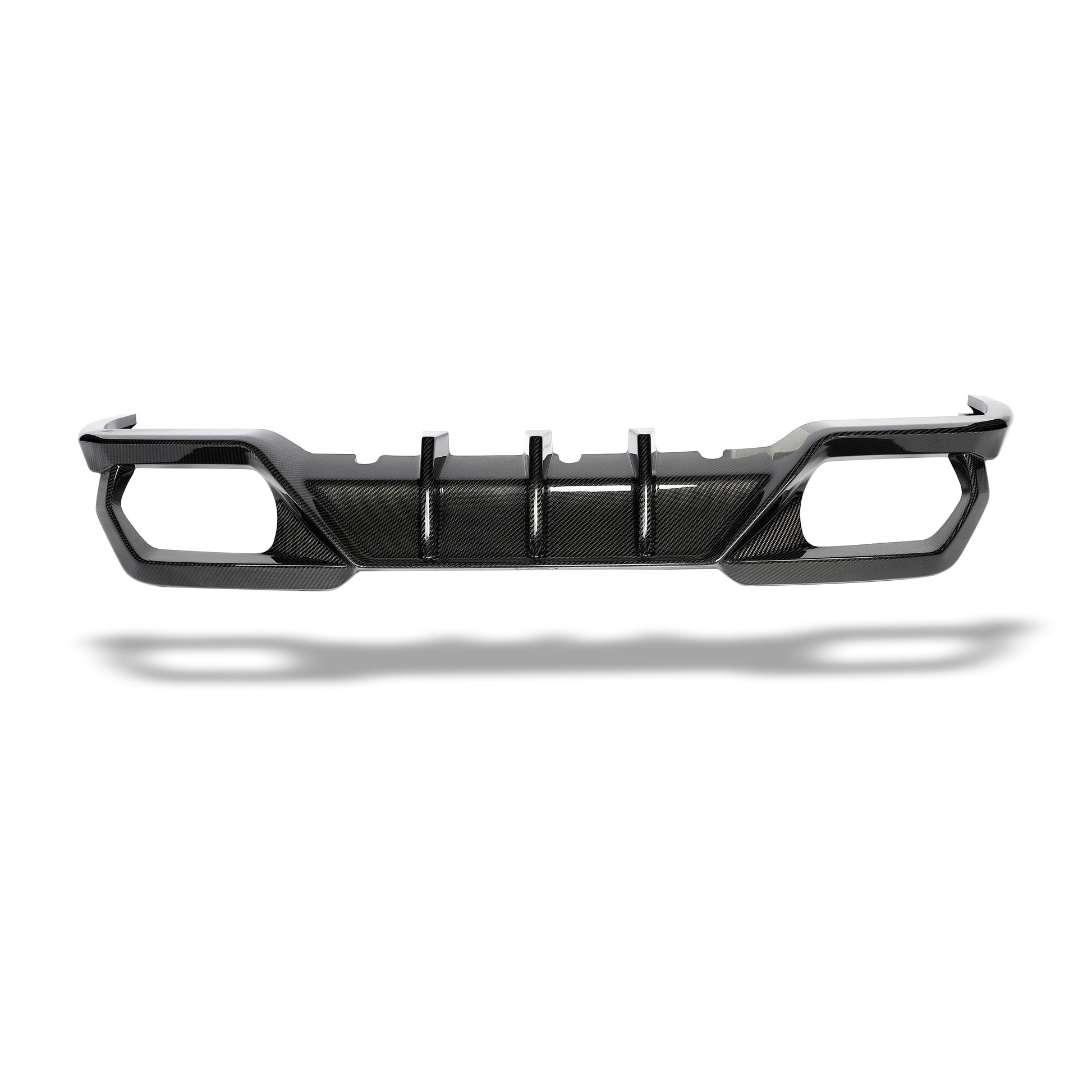 BMW M8 F93 carbon fiber rear diffuser side profile detail