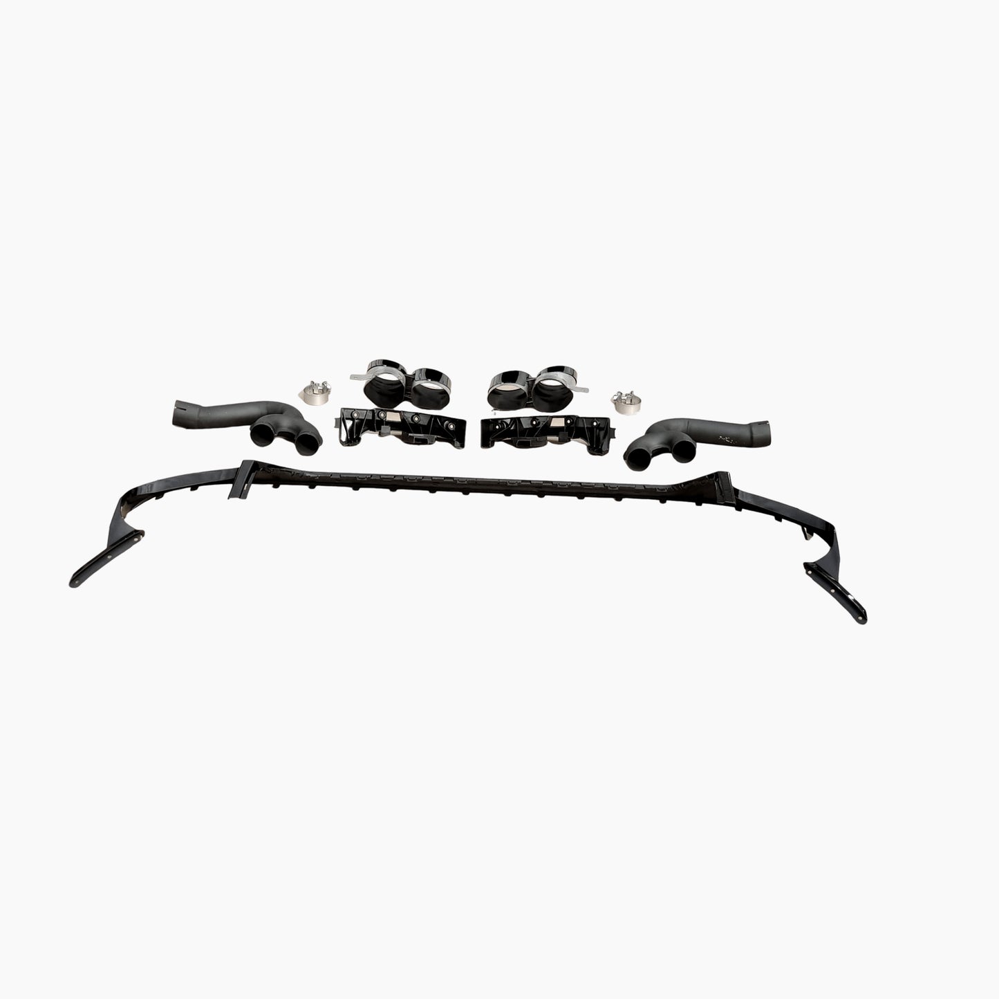 Gloss Black Rear Diffuser Exhaust Tips for Audi Q8 / SQ8 Pre-LCI (2019-2023)