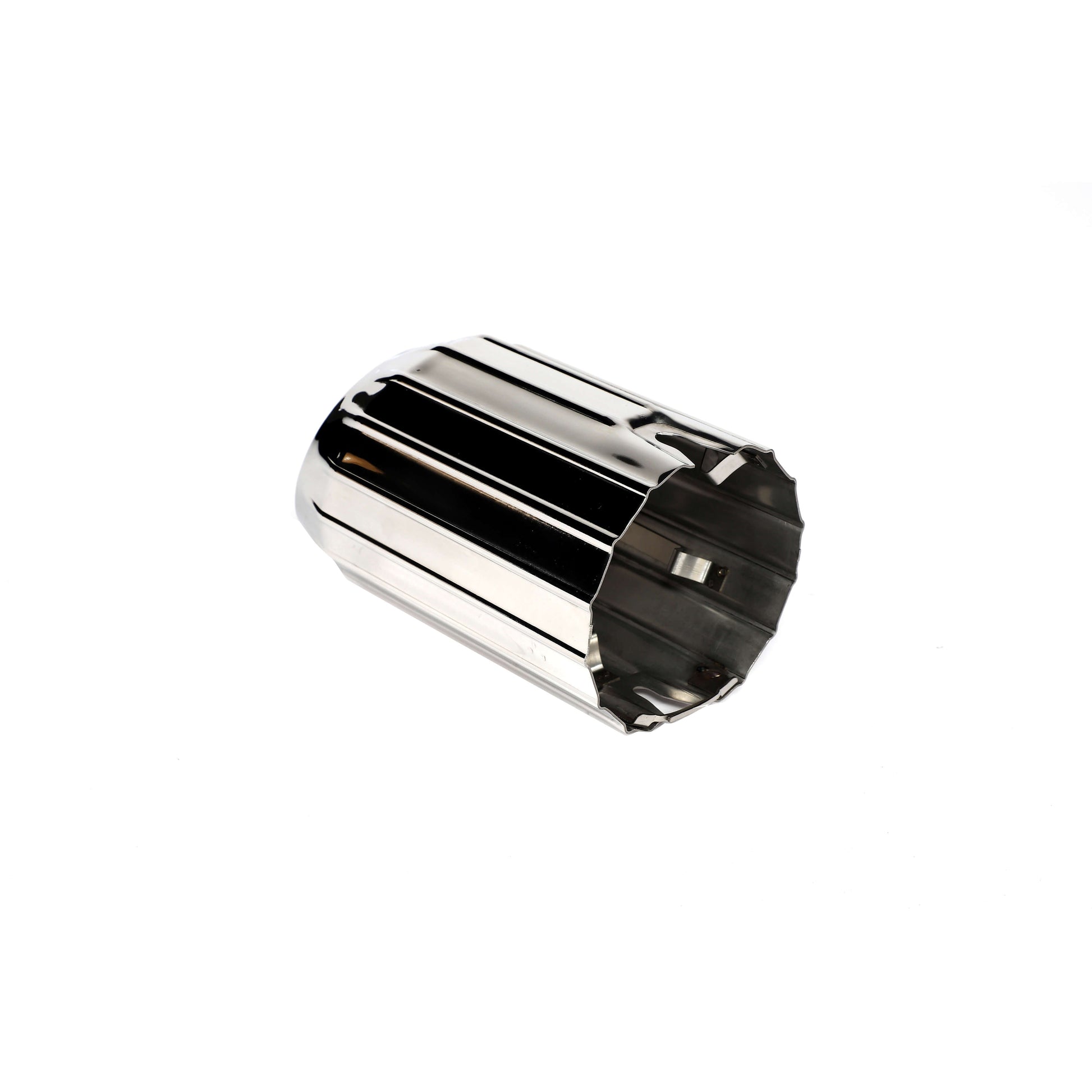 Silver exhaust tip outlet detail close-up for BMW M G-series