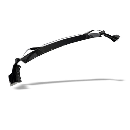 Carbon fiber front splitter for X5M F95, corner detail shot