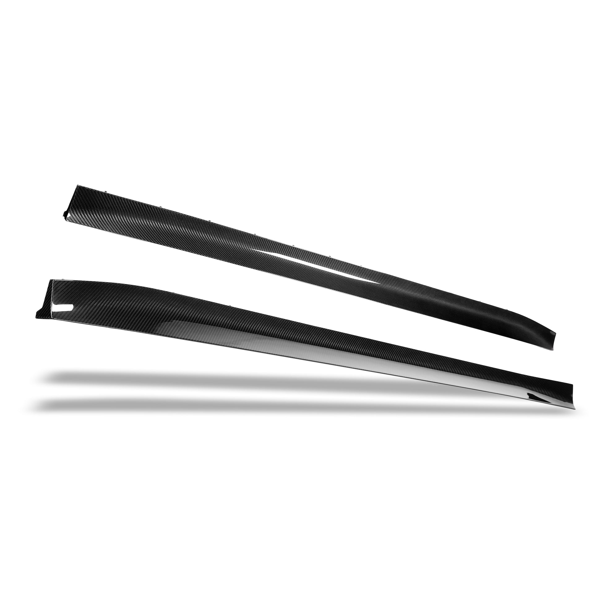 BMW M4 G82 carbon fiber race side skirt rear section view