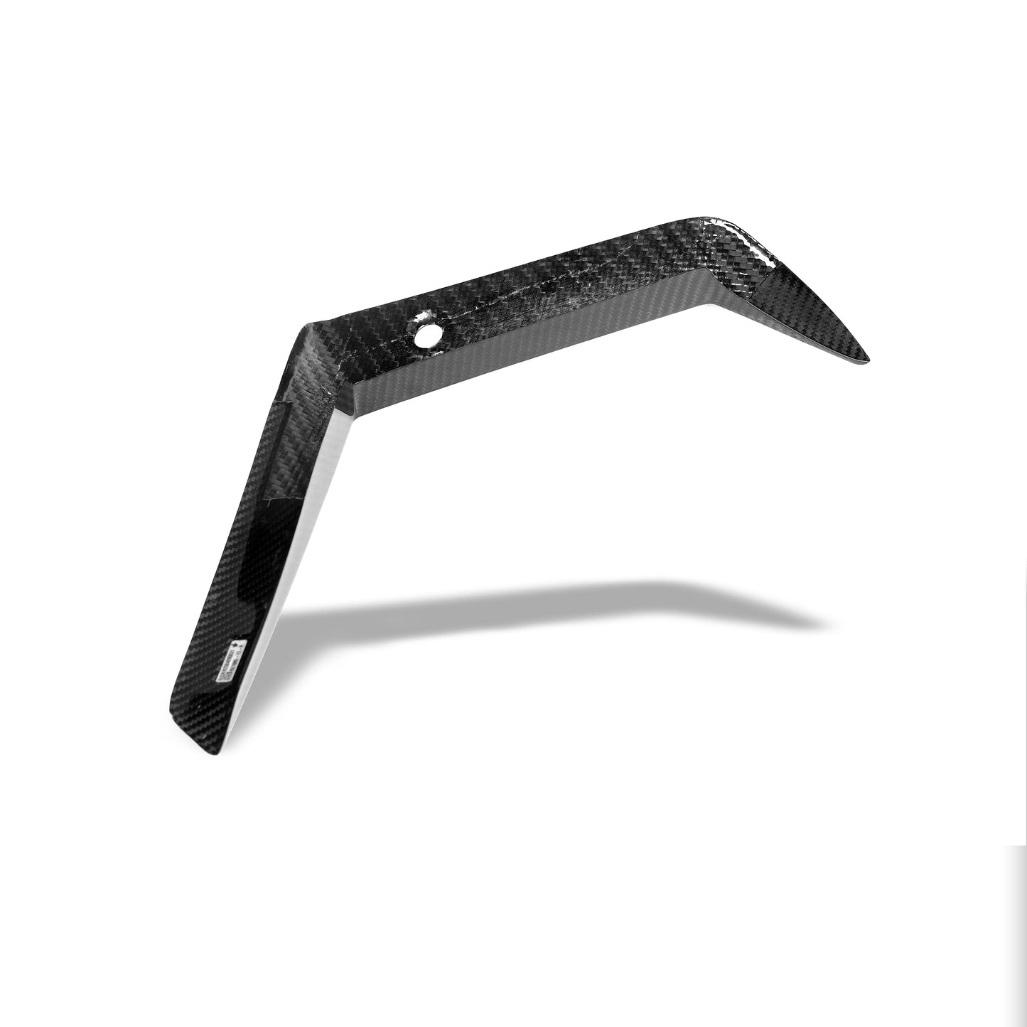 Carbon fiber bumper canards for X5M F95, side angle shot