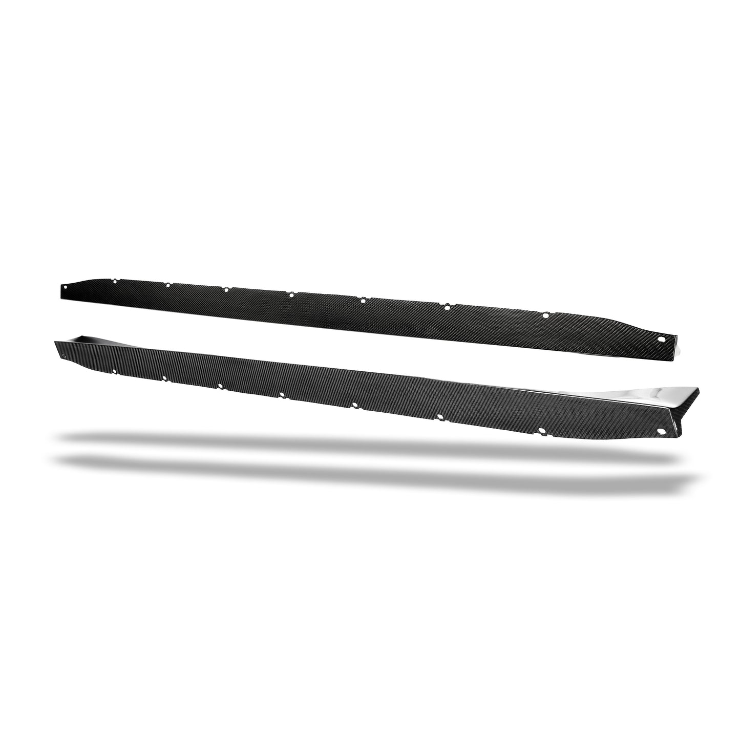 BMW M4 G82 carbon fiber race side skirt finished surface detail