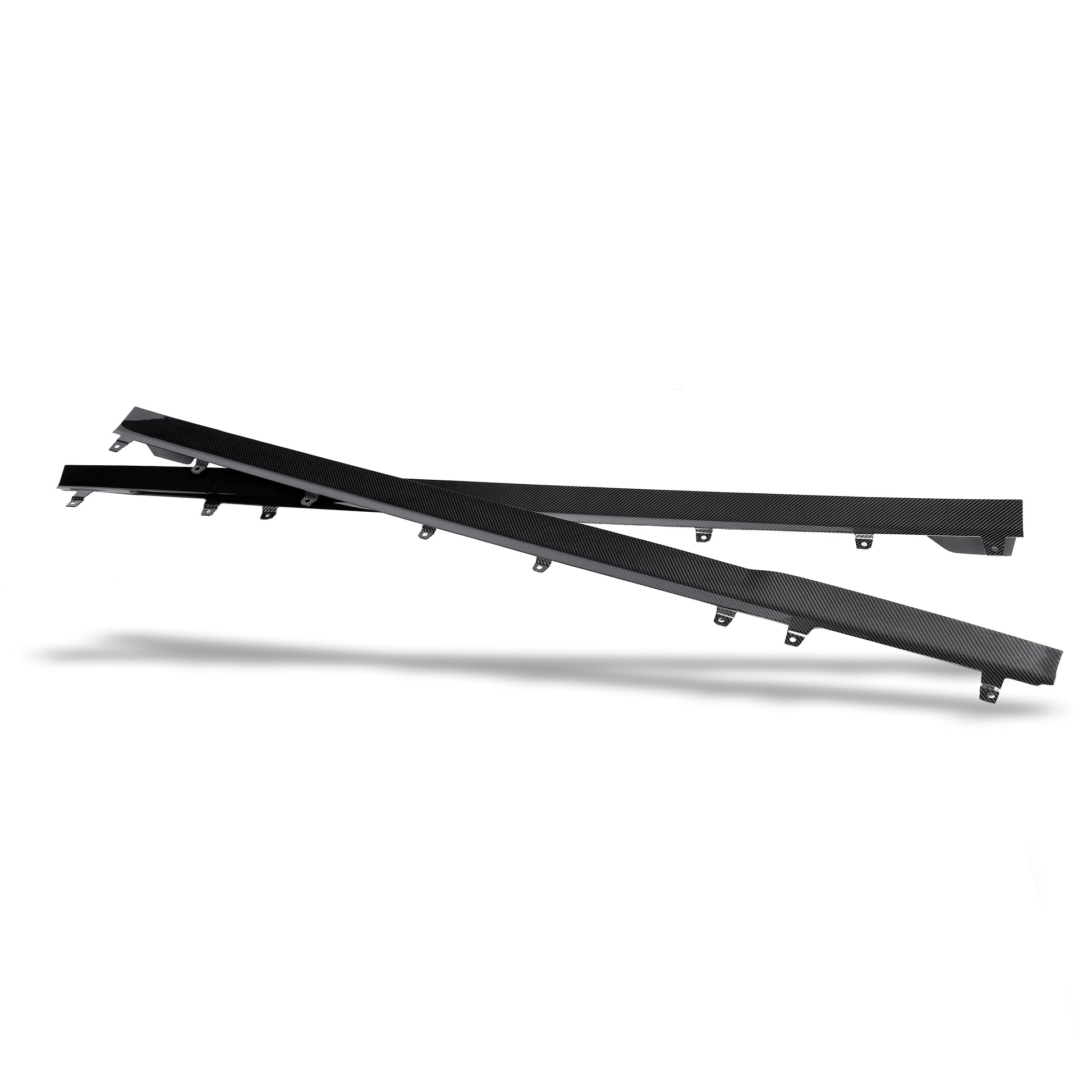 BMW M8 Gran Coupe carbon side skirts full side view