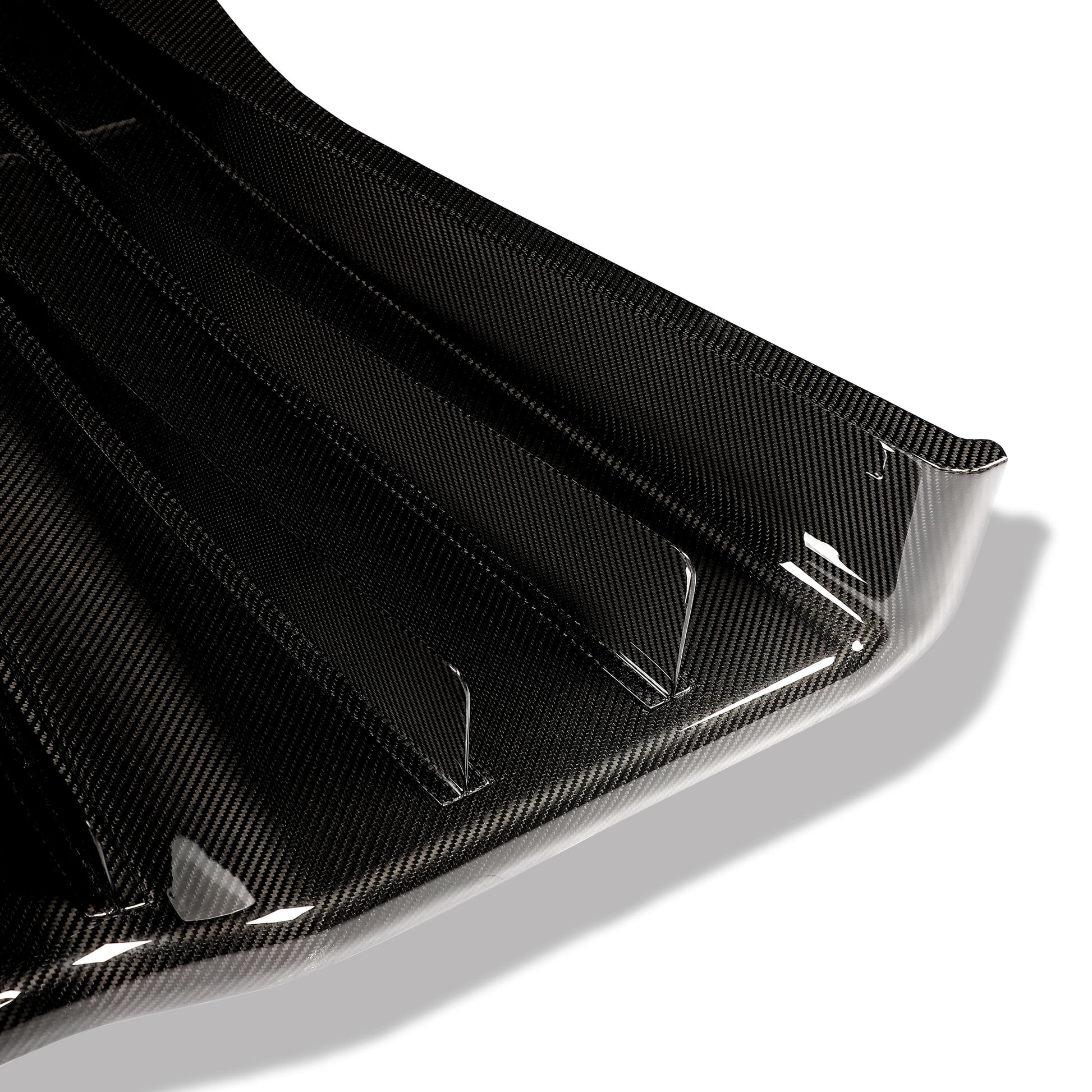 Corvette C7 carbon fiber rear diffuser, weave texture detail