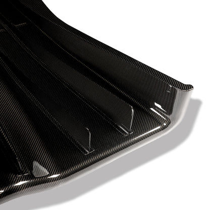 Corvette C7 carbon fiber rear diffuser, weave texture detail
