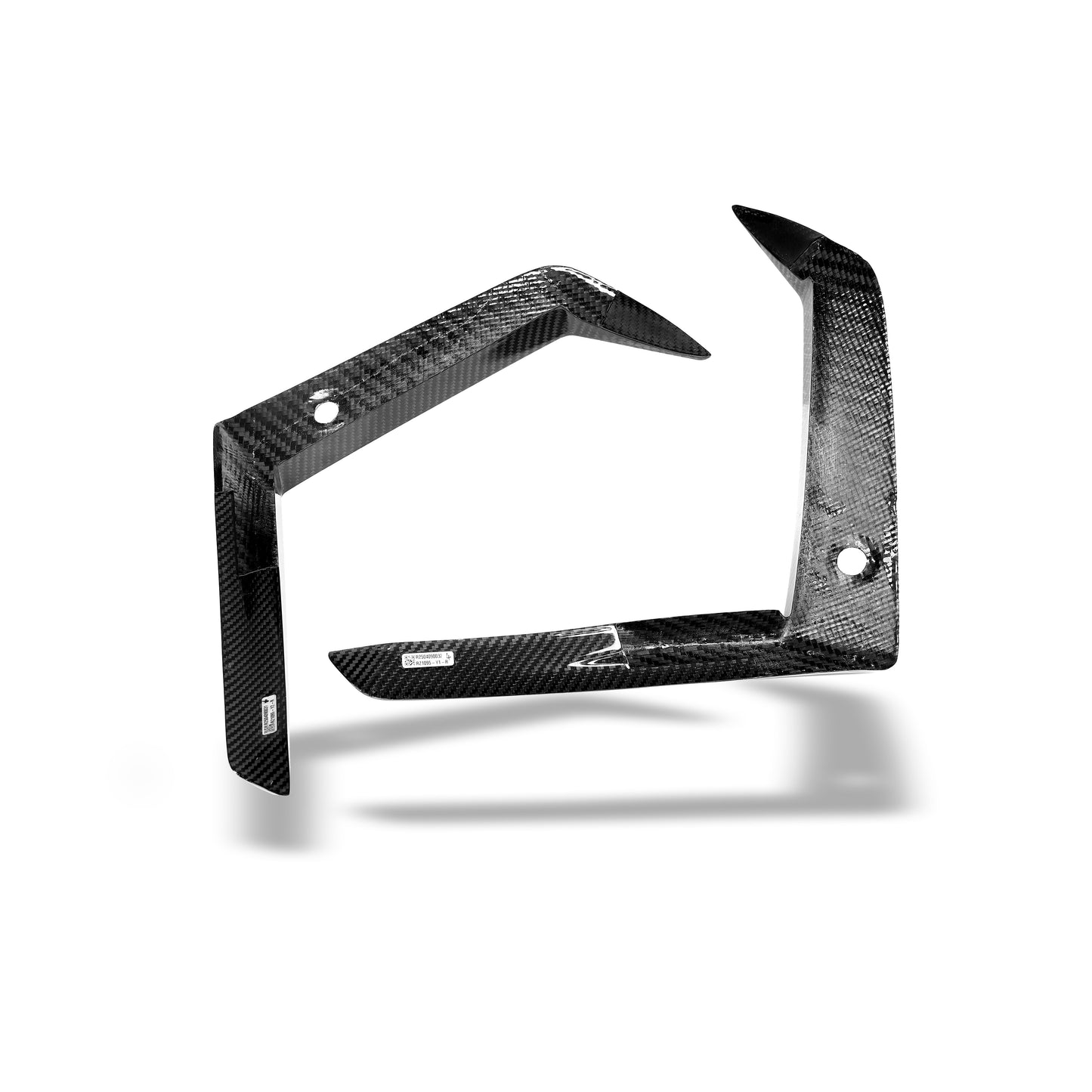 BMW X5M F95 front canards paired left and right layout