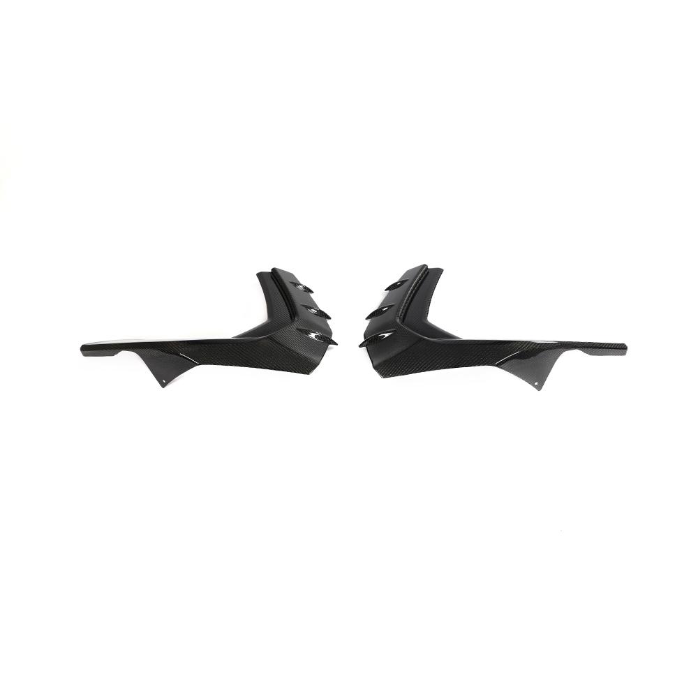 ST Style Carbon Fiber Front Bumper Fins for Audi S3 8Y (2020-2024)