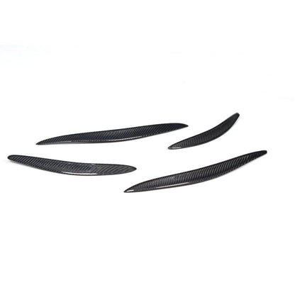 ST Style Carbon Fiber Rear Bumper Side Fins Moulding Trims for Audi A3 Sline/S3 8V Pre-LCI (2012–2016)