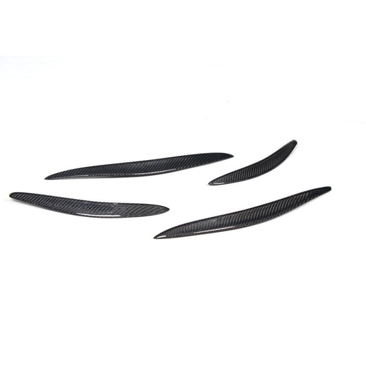 ST Style Carbon Fiber Rear Bumper Side Fins Moulding Trims for Audi A3 Sline/S3 8V Pre-LCI (2012–2016)
