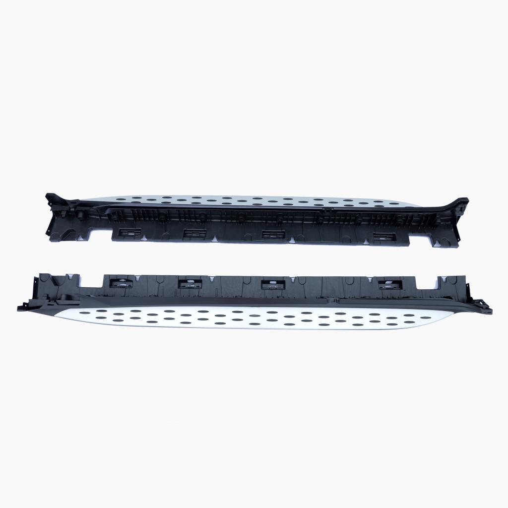 PP Silver-black Side Step Running Board For Mercedes Benz GLC Class (2015-2019)